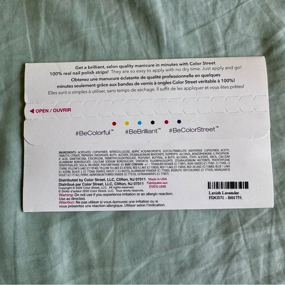 *Retired* Color Street: Lavish Lavender | Purple Glitter Sparkles Clear Overlay - Picture 4 of 15